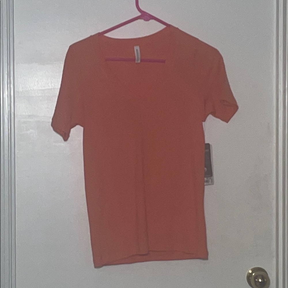 Athleta Coral Fitted Short Sleeve T-Shirt